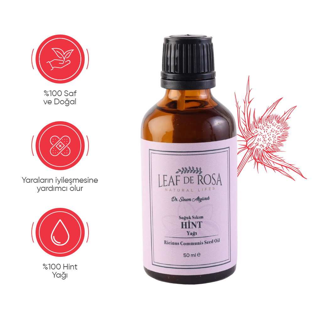 Soğuk Sıkım Hint Yağı 50ml - Görsel 2
