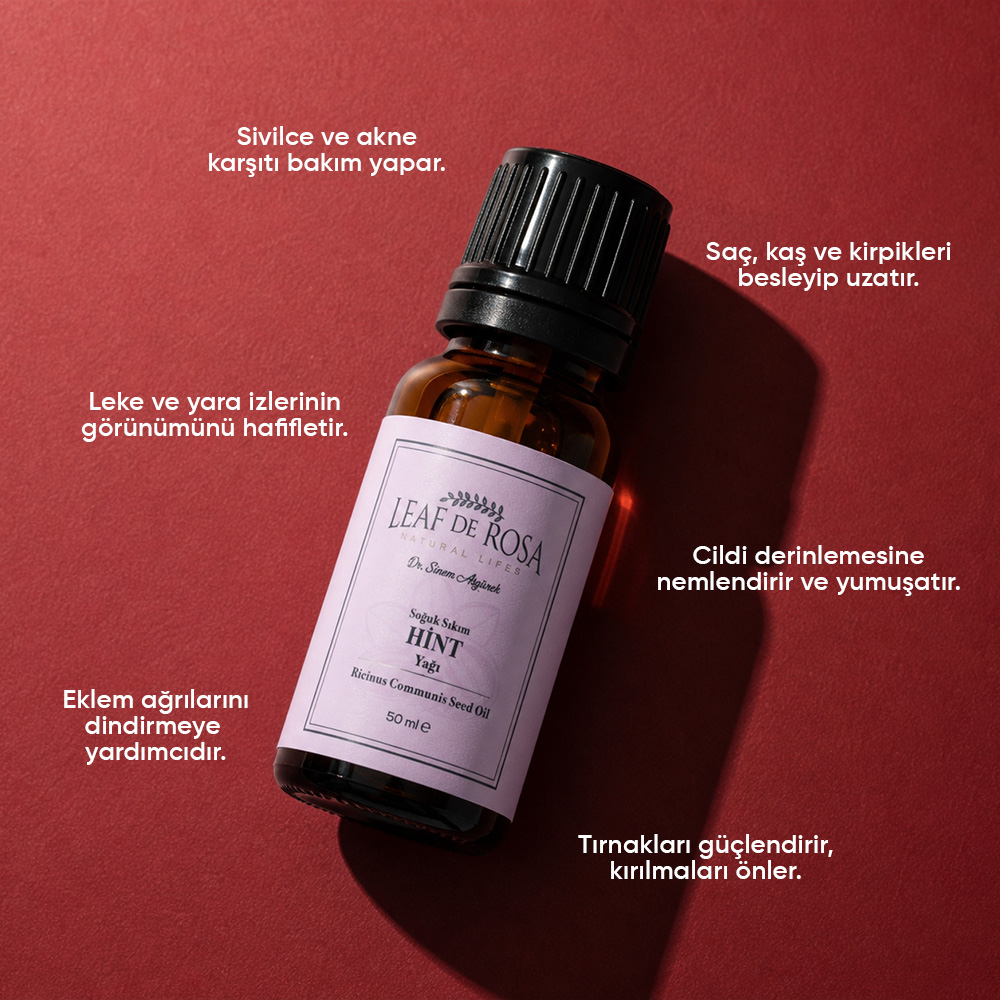 Soğuk Sıkım Hint Yağı 50ml - Görsel 4